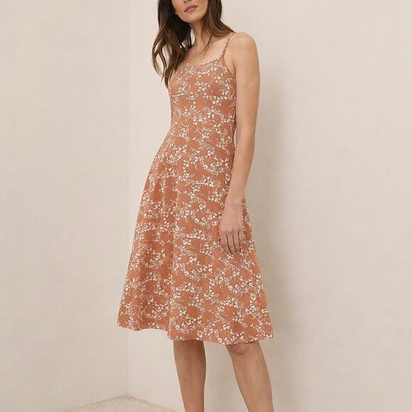 Pact Dresses & Skirts - Pact Organic Cotton Fit & Flare Dress Built in shelf bra pockets XL Sustainable